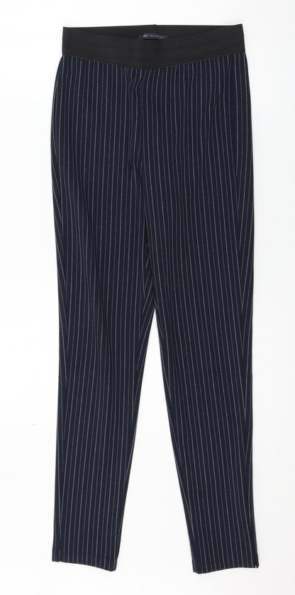 Womens UK Size 8 Marks and Spencer Regular Fit  Blue Trousers