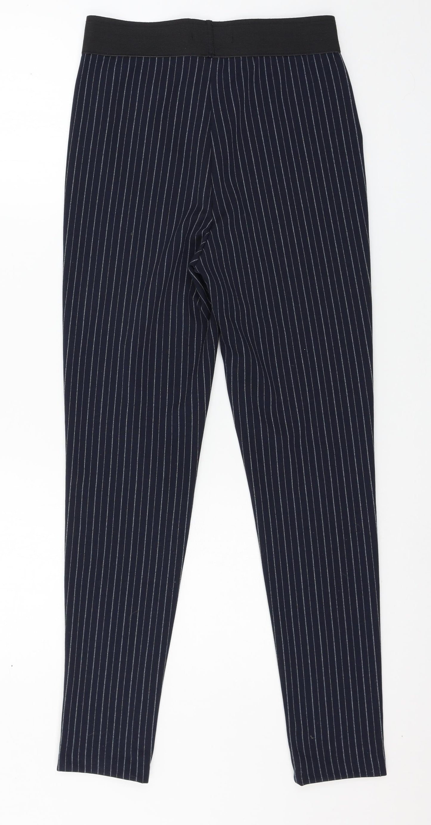 Womens UK Size 8 Marks and Spencer Regular Fit  Blue Trousers