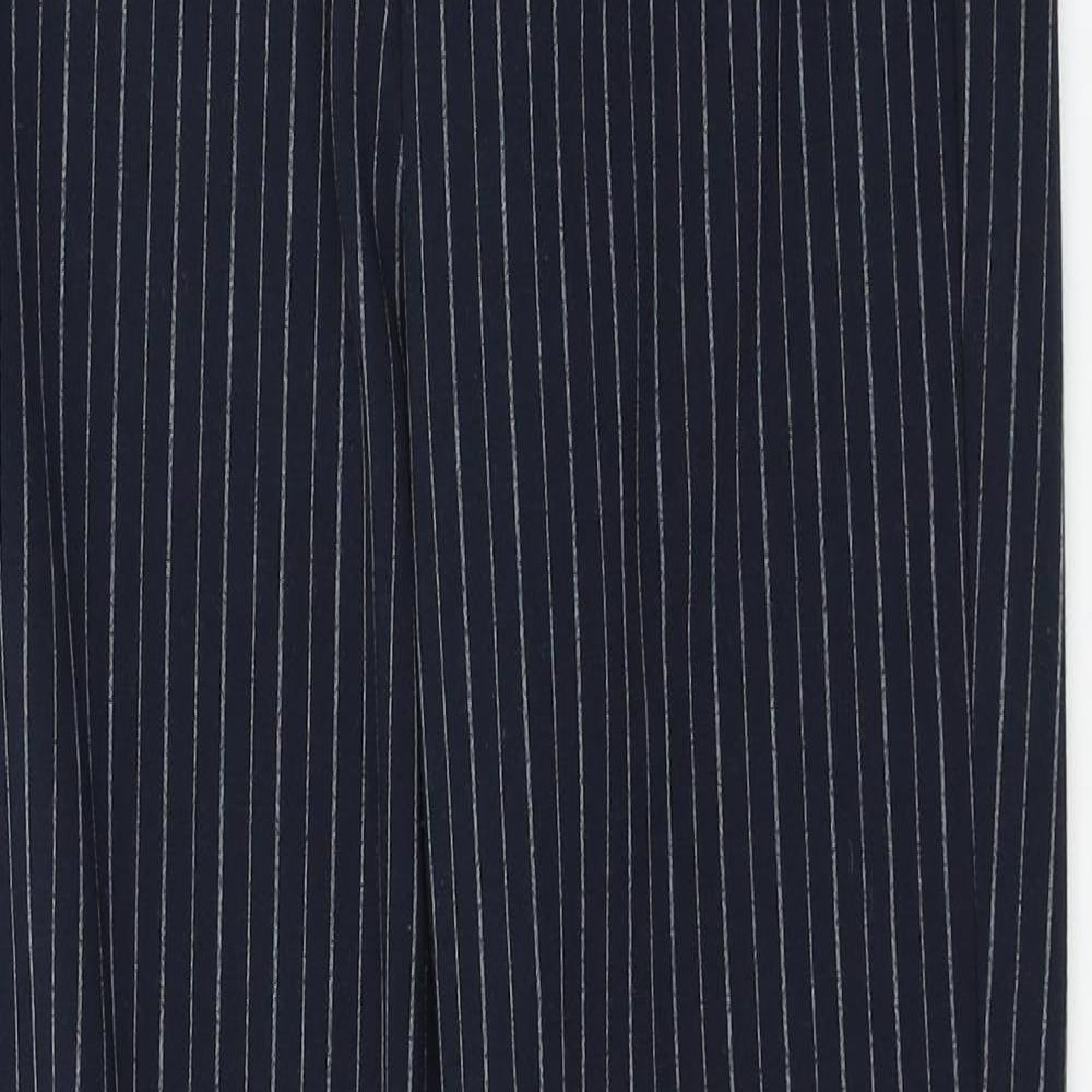 Womens UK Size 8 Marks and Spencer Regular Fit  Blue Trousers