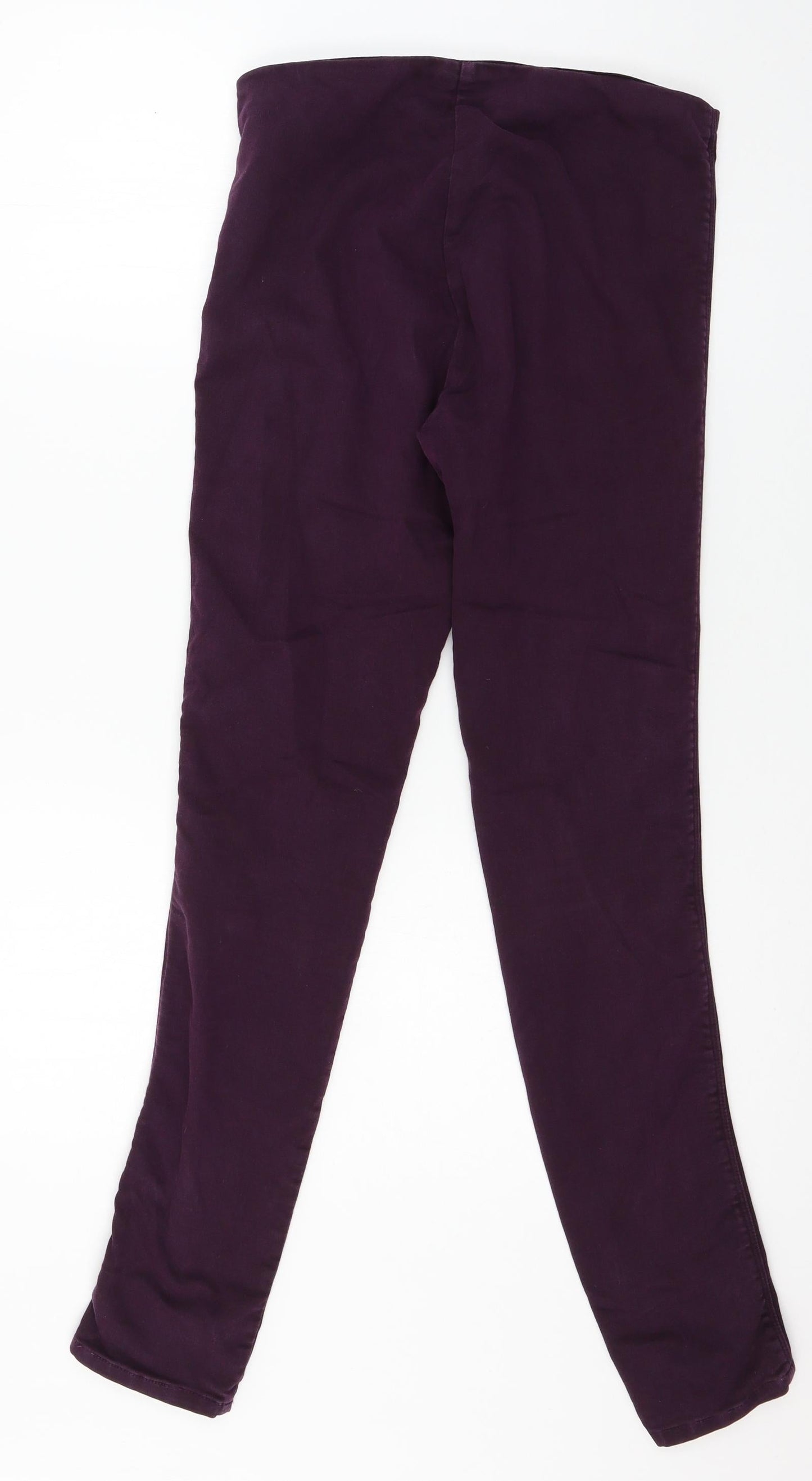 Womens UK Size 10 Zara Regular Fit  Purple Trousers