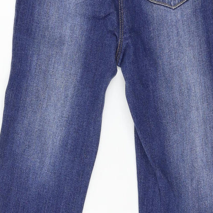 Soith Womens Blue  Denim Straight Jeans Size 10 L26 in