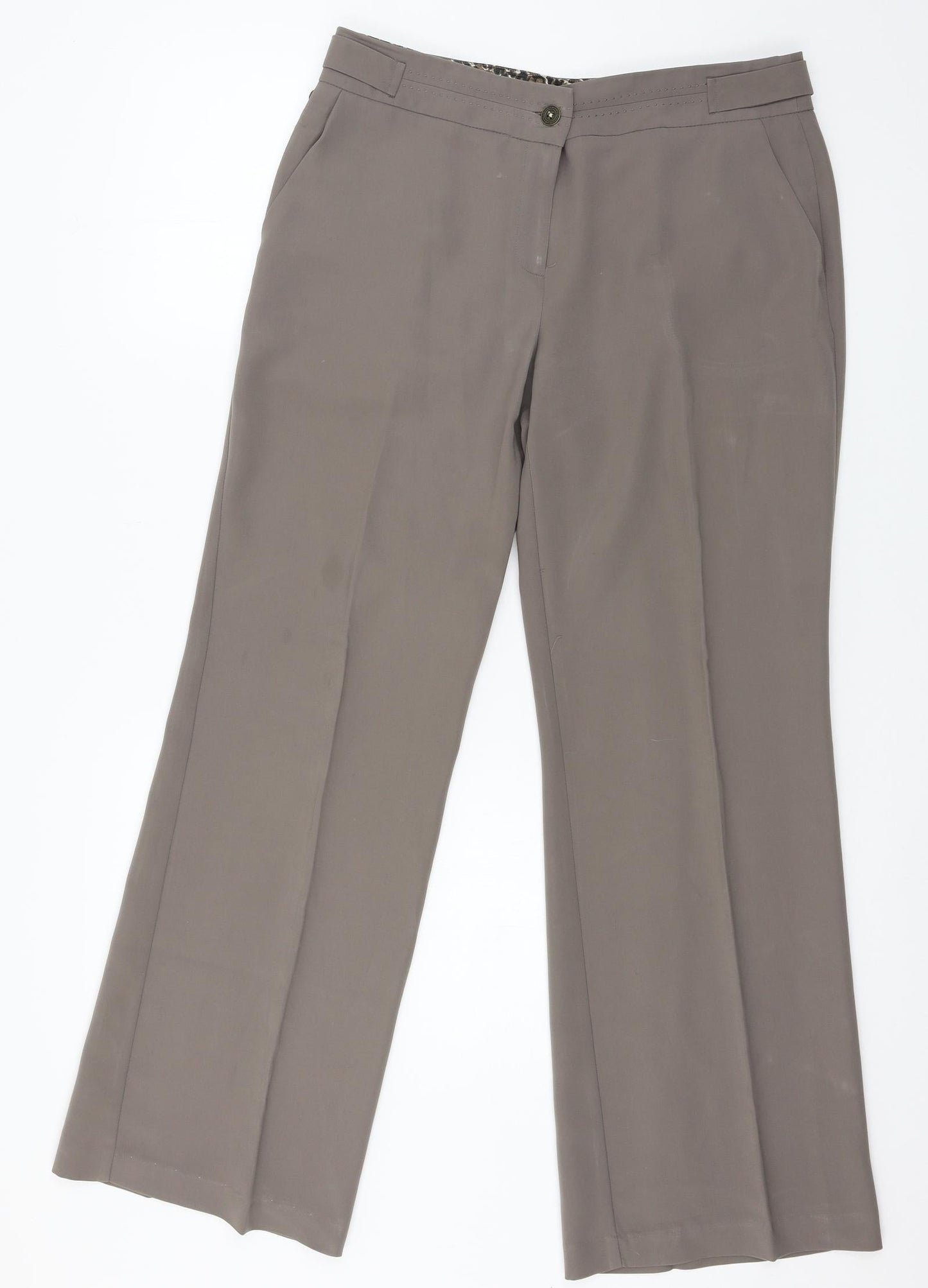 Womens UK Size 12 Per Una Regular Fit  Brown Trousers