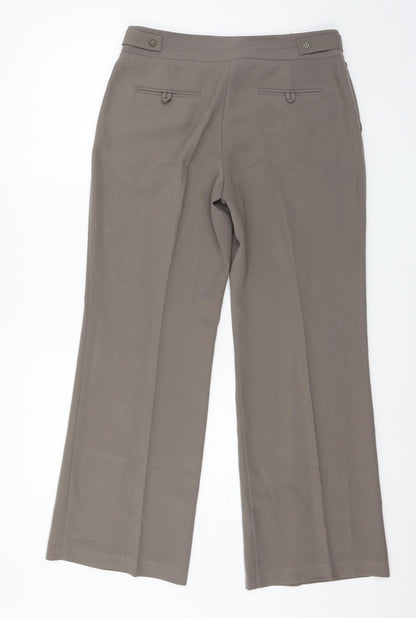 Womens UK Size 12 Per Una Regular Fit  Brown Trousers