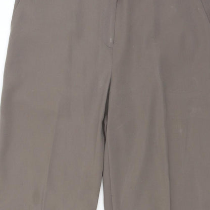 Womens UK Size 12 Per Una Regular Fit  Brown Trousers