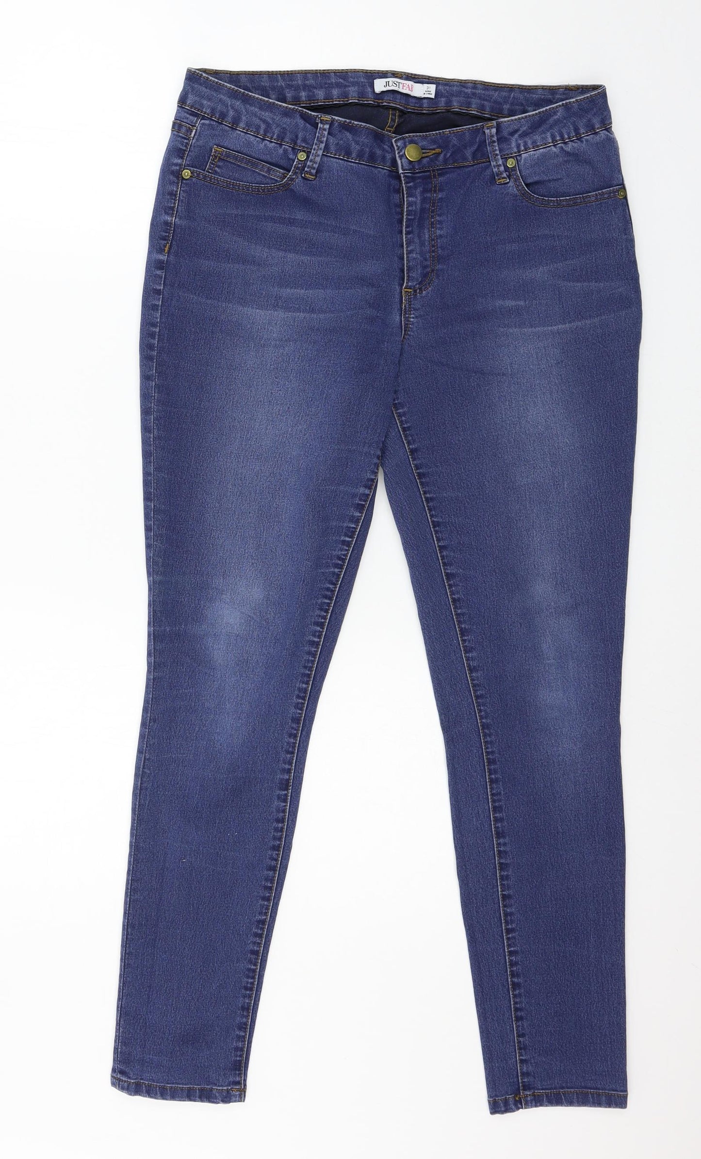 Just Fab Womens Blue  Denim Skinny Jeans Size 31 in L27 in