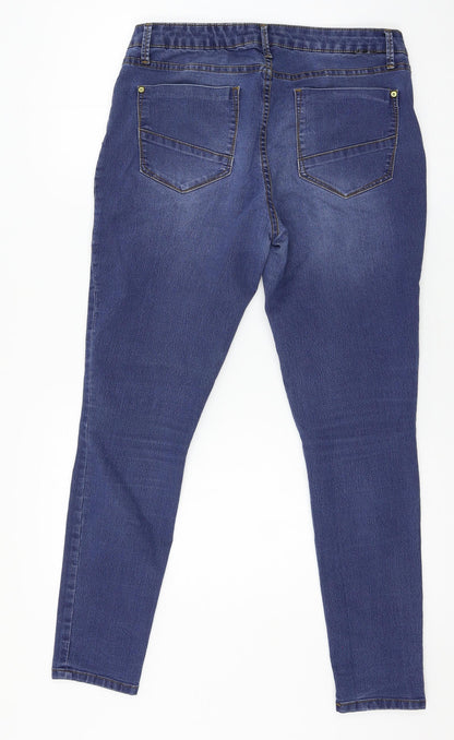 Just Fab Womens Blue  Denim Skinny Jeans Size 31 in L27 in