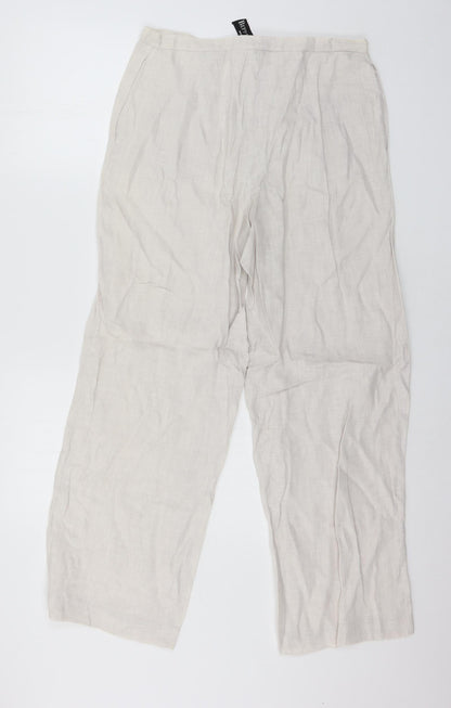Beppe Bondi Womens Ivory   Trousers  Size 12 L29 in