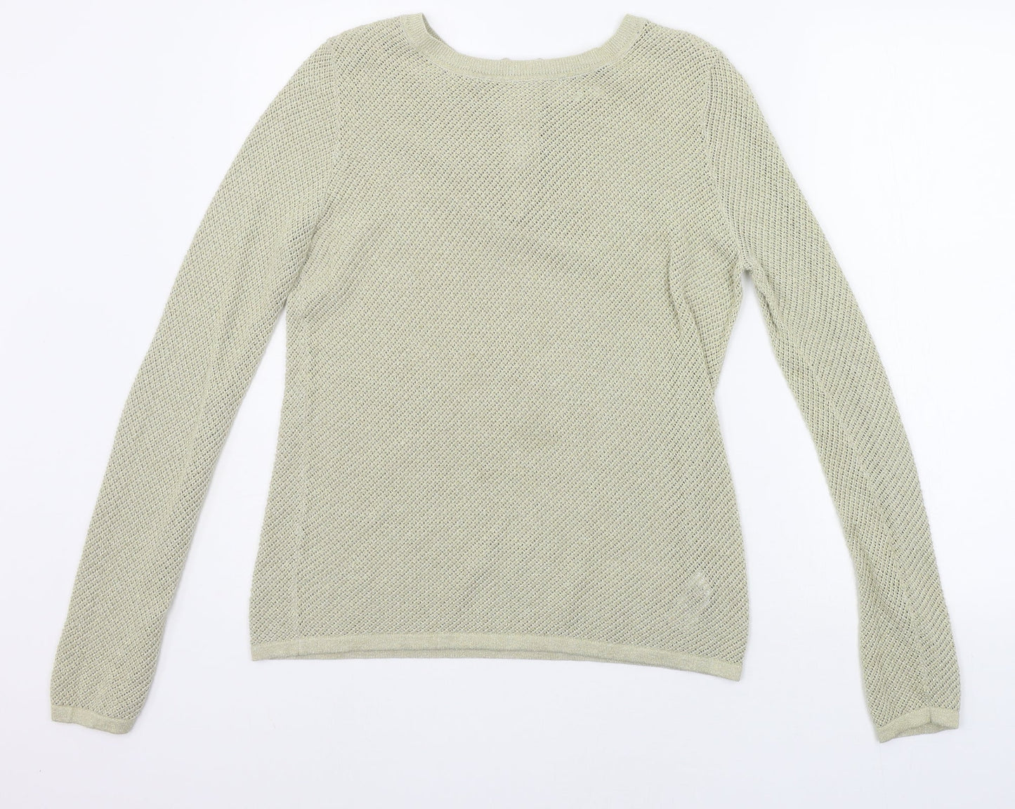 Womens UK Size 10 NEXT Gold Pullover Jumper