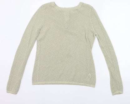 Womens UK Size 10 NEXT Gold Pullover Jumper