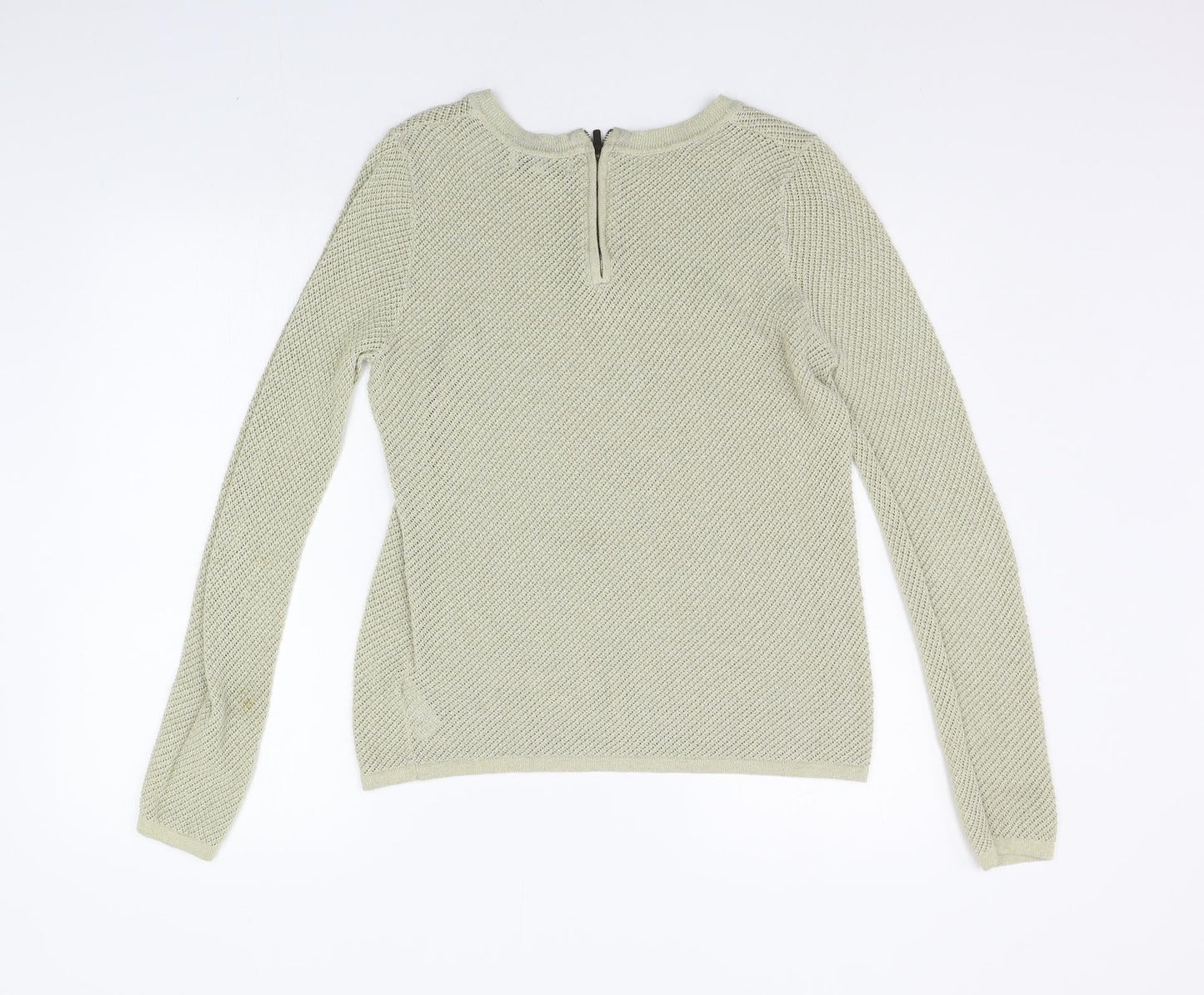 Womens UK Size 10 NEXT Gold Pullover Jumper