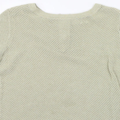 Womens UK Size 10 NEXT Gold Pullover Jumper