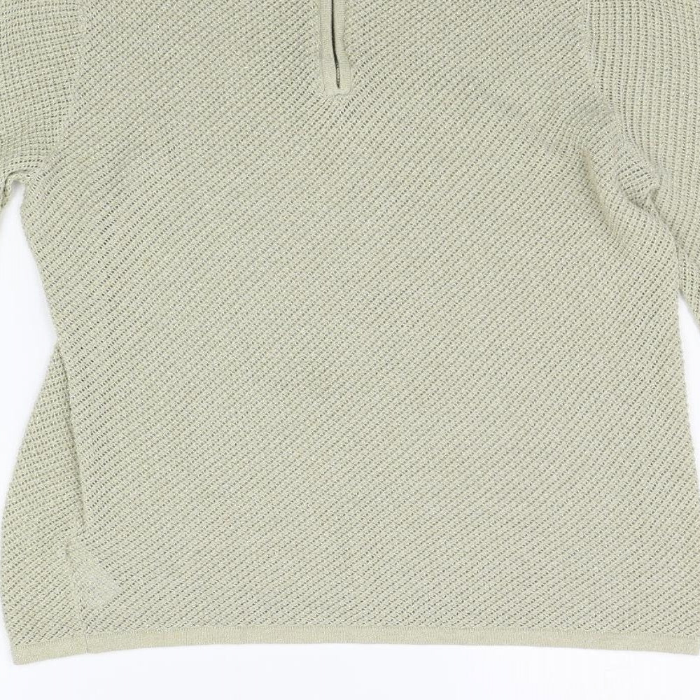 Womens UK Size 10 NEXT Gold Pullover Jumper