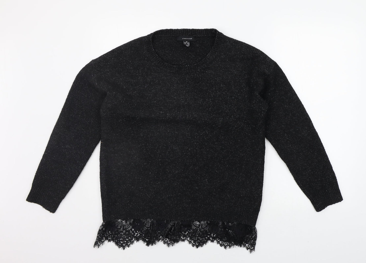 Womens UK Size M Atmosphere Black Pullover Jumper