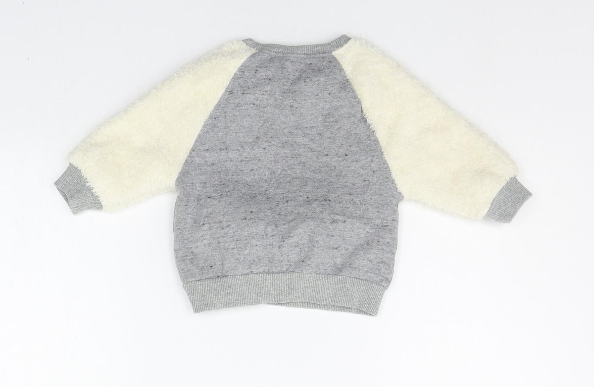 NEXT Baby Grey   Pullover Jumper Size 3-6 Months