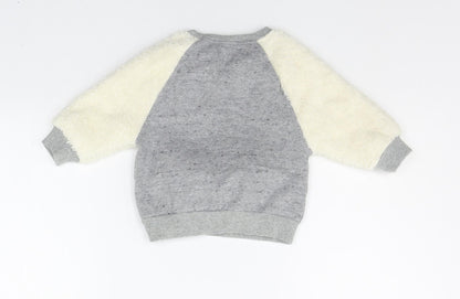 NEXT Baby Grey   Pullover Jumper Size 3-6 Months