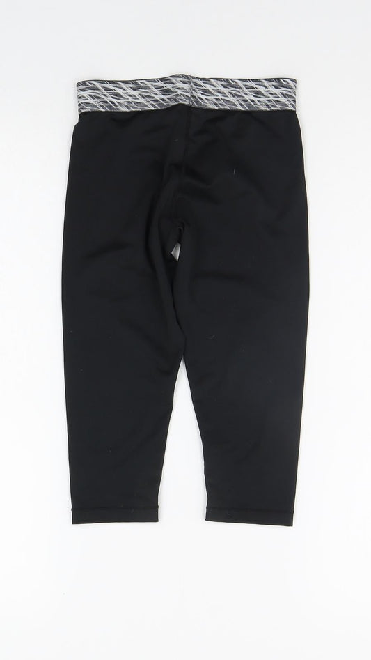 USA Pro Girls Black   Jegging Trousers Size 7-8 Years