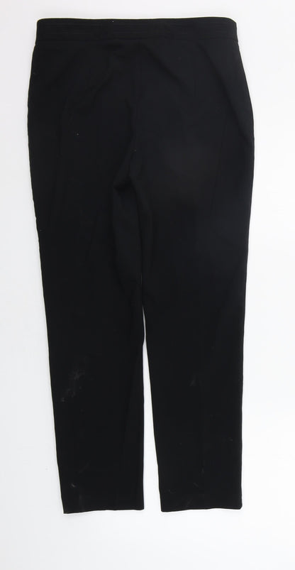 Womens UK Size 10 Marks and Spencer Regular Fit  Black Trousers