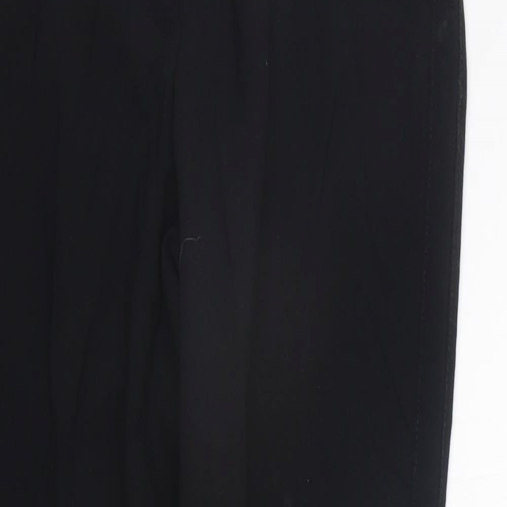 Womens UK Size 10 Marks and Spencer Regular Fit  Black Trousers