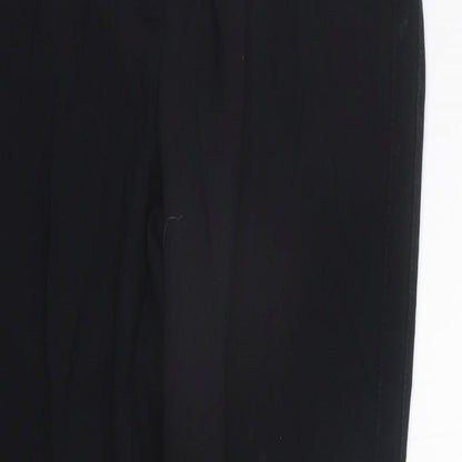 Womens UK Size 10 Marks and Spencer Regular Fit  Black Trousers
