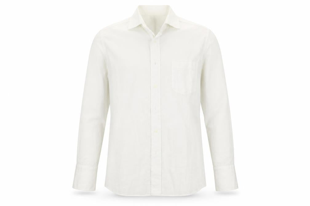 Mens UK Size 15.5 ARMANDO White  Button-Up Long Sleeve Casual Shirt