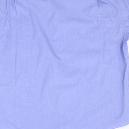 ARMANDO Mens Blue    Button-Up Size 17.5