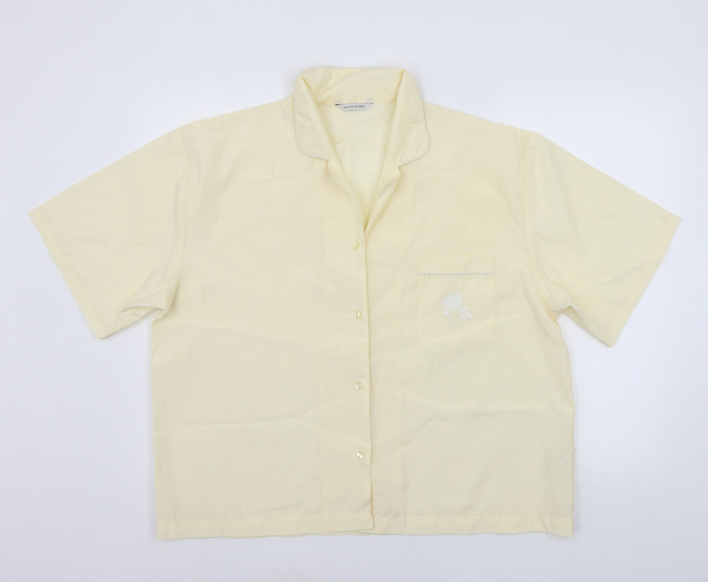Womens UK Size 18 St Bernard Yellow Basic Button-Up
