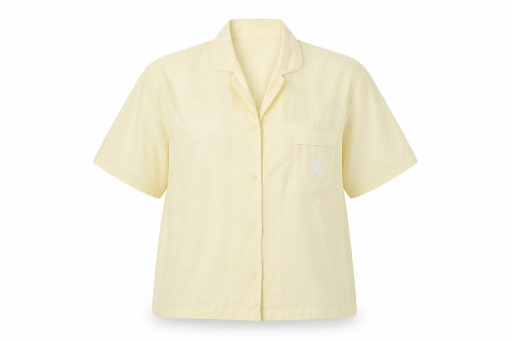 Womens UK Size 18 St Bernard Yellow Basic Button-Up