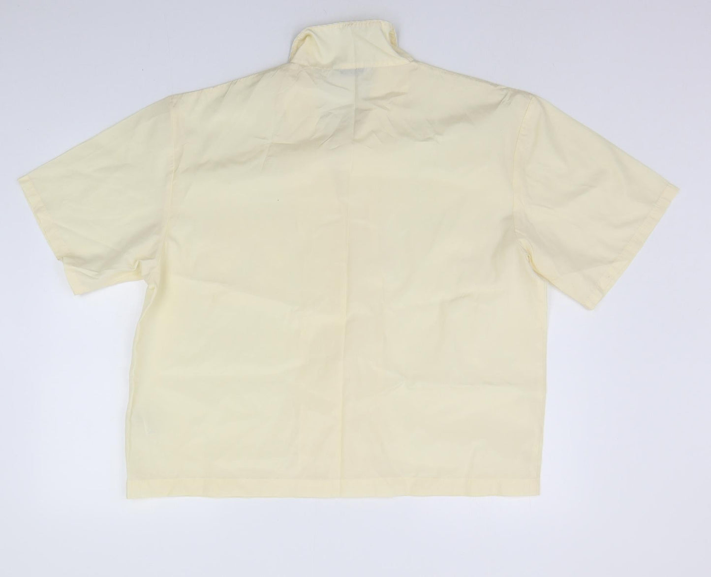 Womens UK Size 18 St Bernard Yellow Basic Button-Up