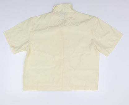 Womens UK Size 18 St Bernard Yellow Basic Button-Up
