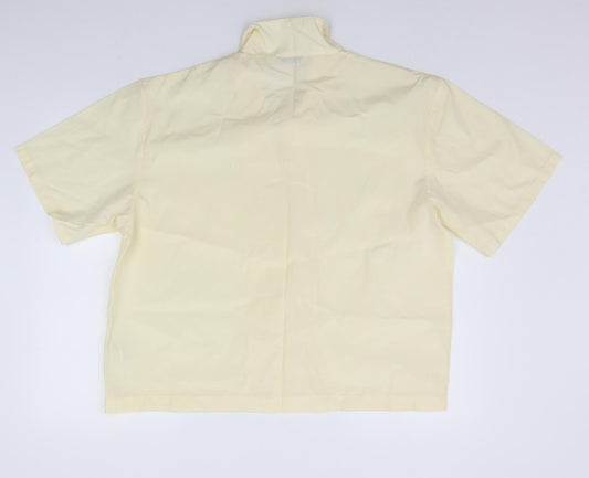 Womens UK Size 18 St Bernard Yellow Basic Button-Up