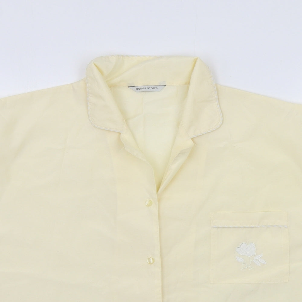 Womens UK Size 18 St Bernard Yellow Basic Button-Up