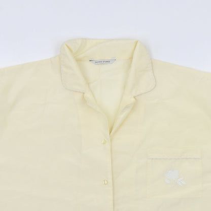 Womens UK Size 18 St Bernard Yellow Basic Button-Up