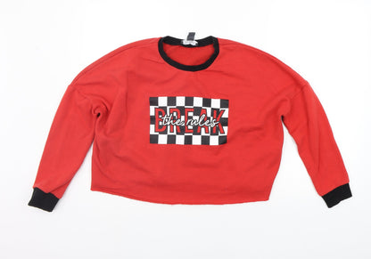 Primark Womens Red   Pullover Jumper Size XS
