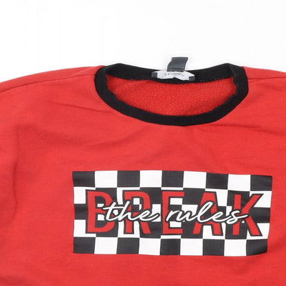 Primark Womens Red   Pullover Jumper Size XS