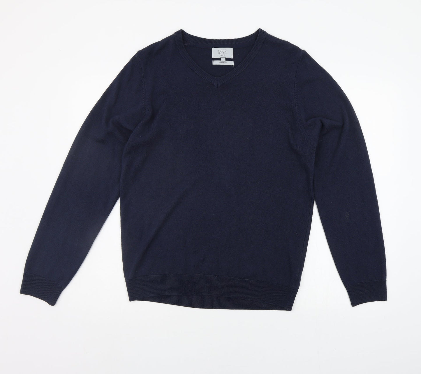 Marks and Spencer Mens Blue   Pullover Jumper Size M