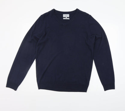 Marks and Spencer Mens Blue   Pullover Jumper Size M
