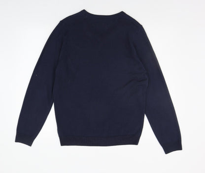 Marks and Spencer Mens Blue   Pullover Jumper Size M