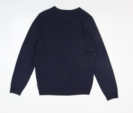 Marks and Spencer Mens Blue   Pullover Jumper Size M