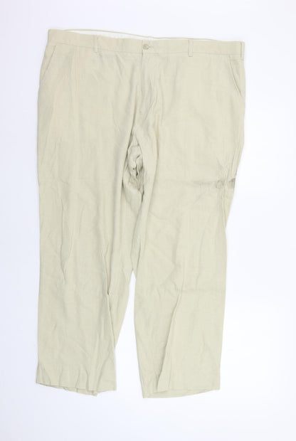 Womens UK Size 42 in Marks and Spencer Regular Fit  Beige Trousers