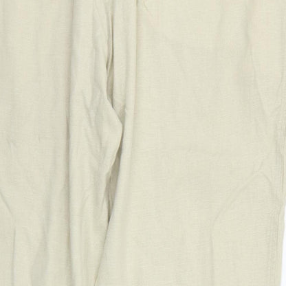 Womens UK Size 42 in Marks and Spencer Regular Fit  Beige Trousers