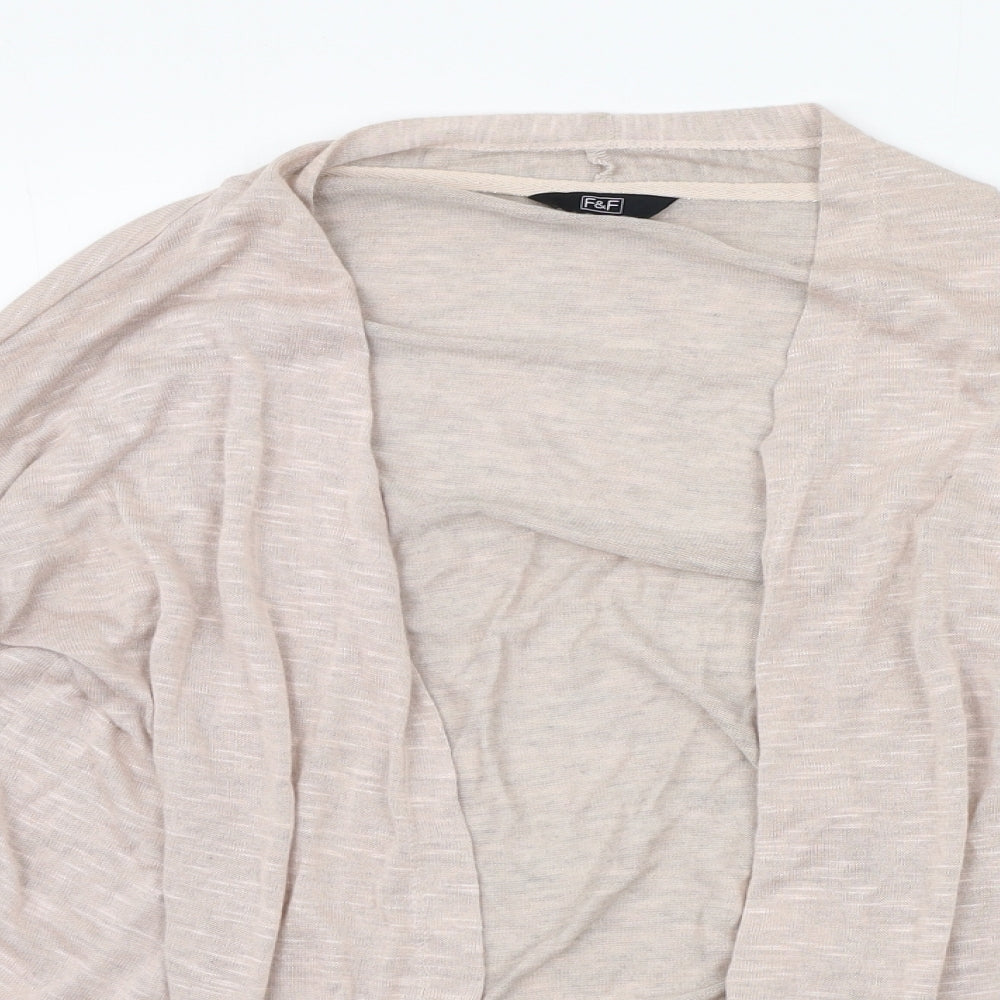 F&F Womens Beige   Cardigan Jumper Size 14