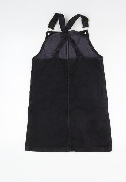 pEP&CO Girls Black   Dungaree One-Piece Size 10-11 Years