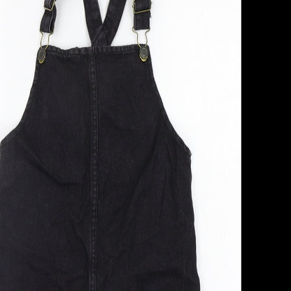 pEP&CO Girls Black   Dungaree One-Piece Size 10-11 Years