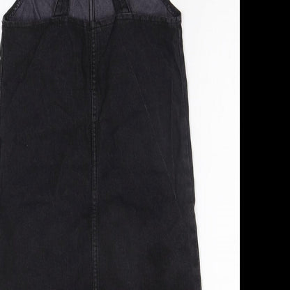 pEP&CO Girls Black   Dungaree One-Piece Size 10-11 Years