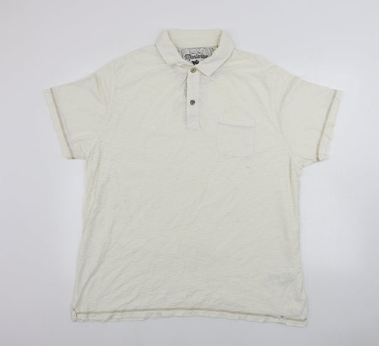 Mataray     Mens Beige    Polo Size XL