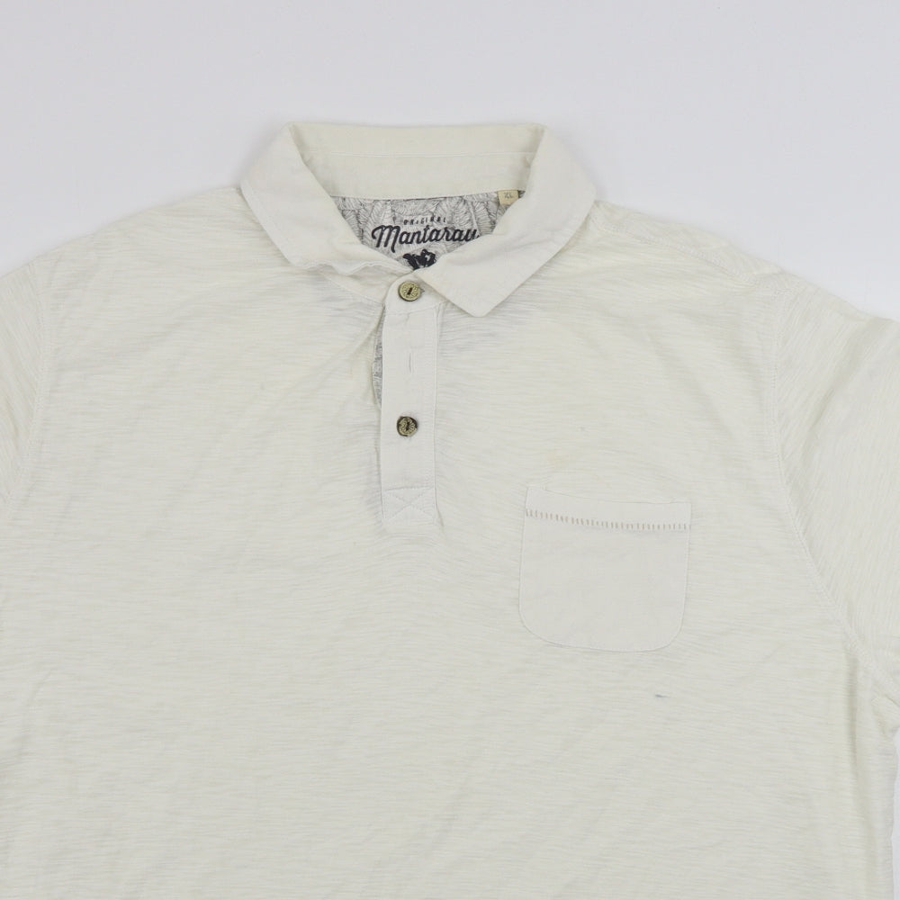 Mataray     Mens Beige    Polo Size XL