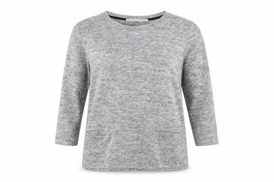 Womens UK Size 14 Pebble bay Grey Pullover Jumper