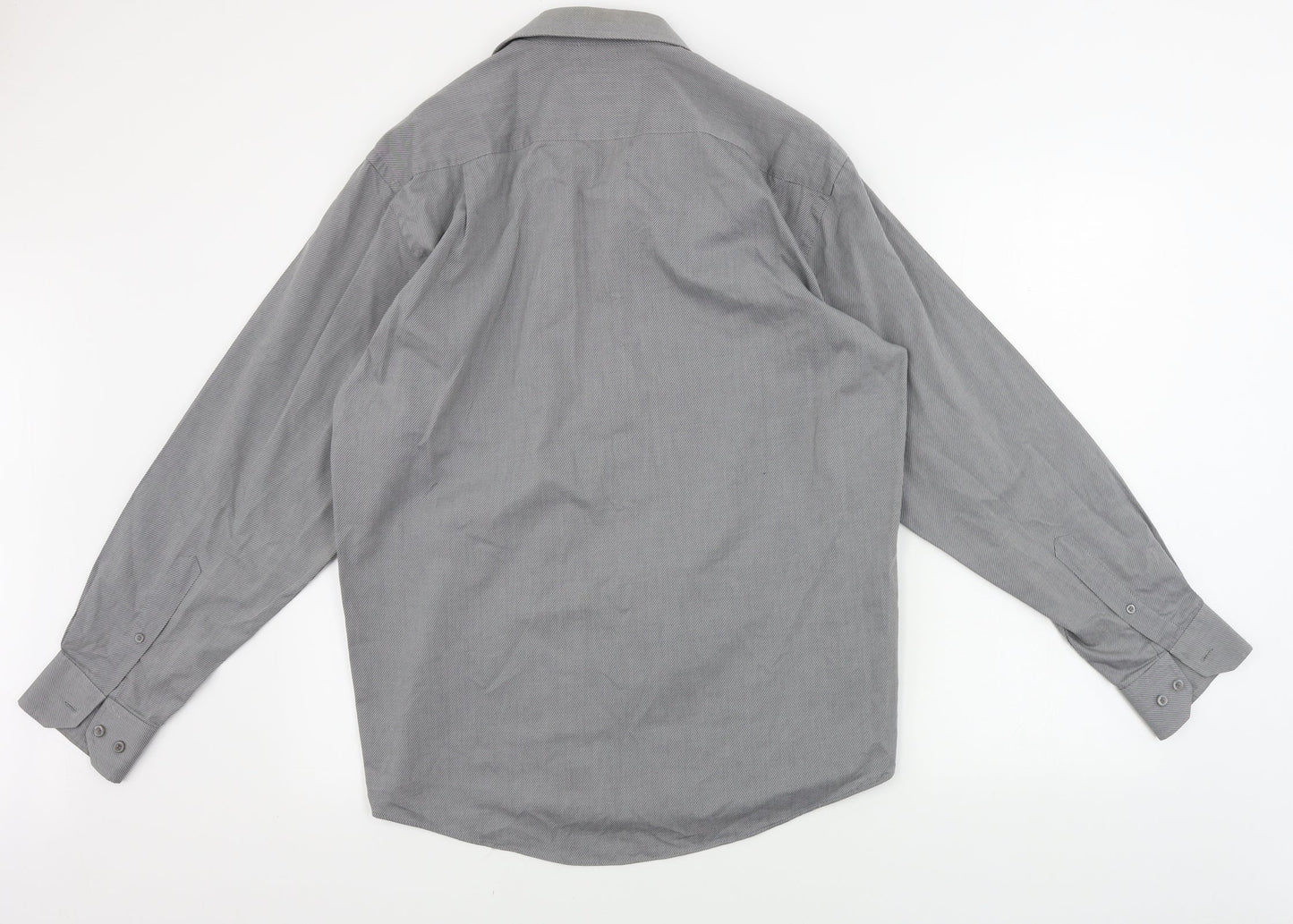 ARMANDO   Mens Grey    Button-Up Size 15