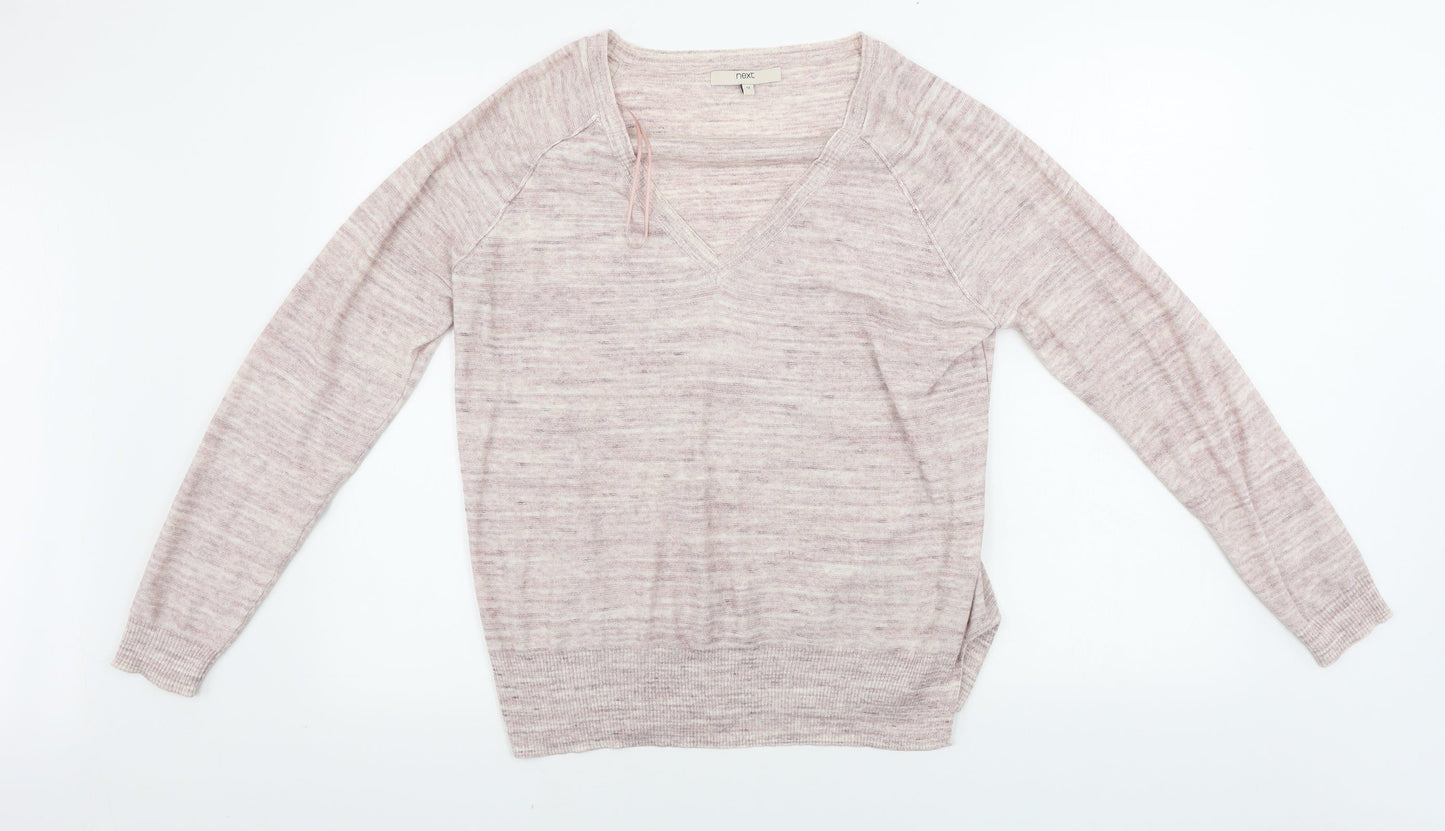Womens UK Size 12 NEXT Pink Pullover Jumper
