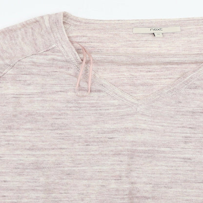 Womens UK Size 12 NEXT Pink Pullover Jumper